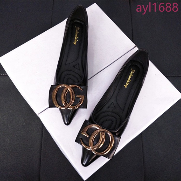 Giày Búp Bê Nữ Mũi Nhọn Size Lớn