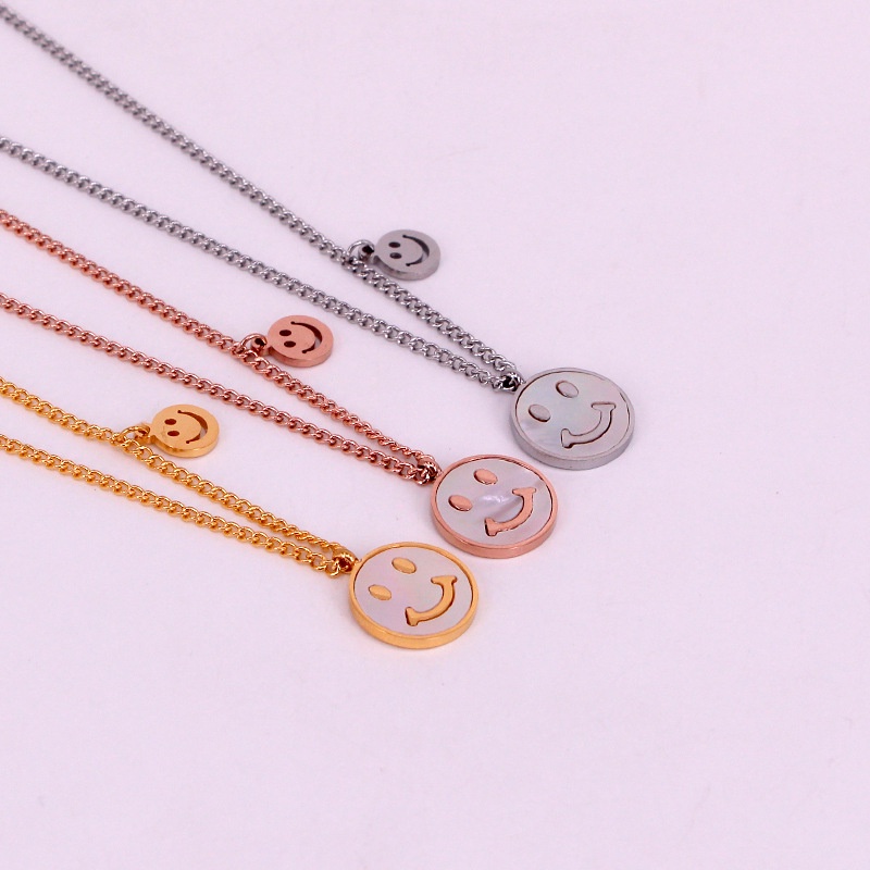 Dây chuyền vòng cổ nữ titan mặt cười X9-208 - CAM KẾT KHÔNG GỈ, KHÔNG BAY MÀU - BẢO HÀNH 12 THÁNG