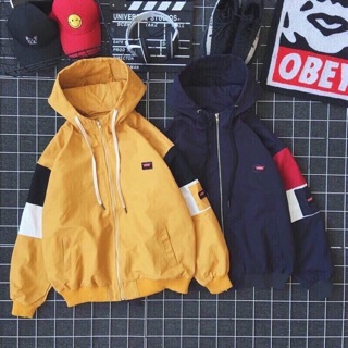 Áo khoác dù phối tay logo 💧
