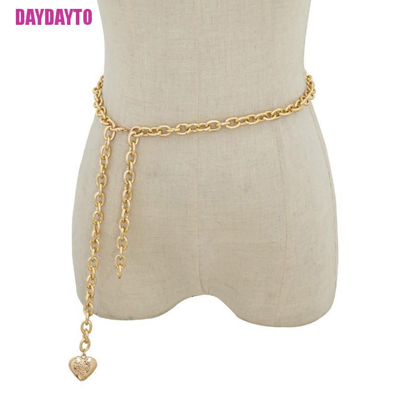 Dây Xích Đeo Thắt Lưng Mặt Trái Tim Bằng Hợp Kim Cho Nữ