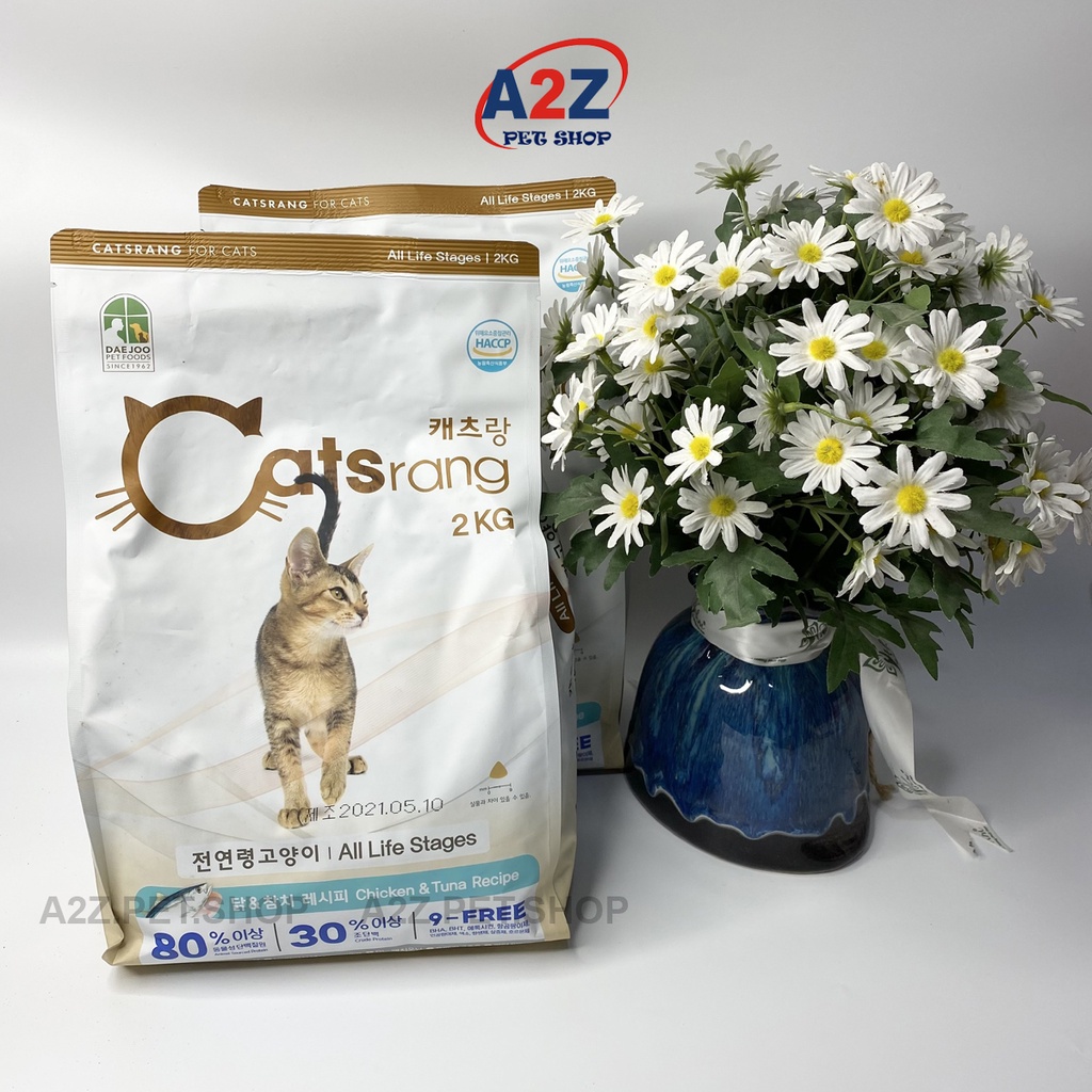 Catsrang 2kg, Thức Ăn Cho Mèo Dạng Hạt Thơm Ngon Bổ Dưỡng