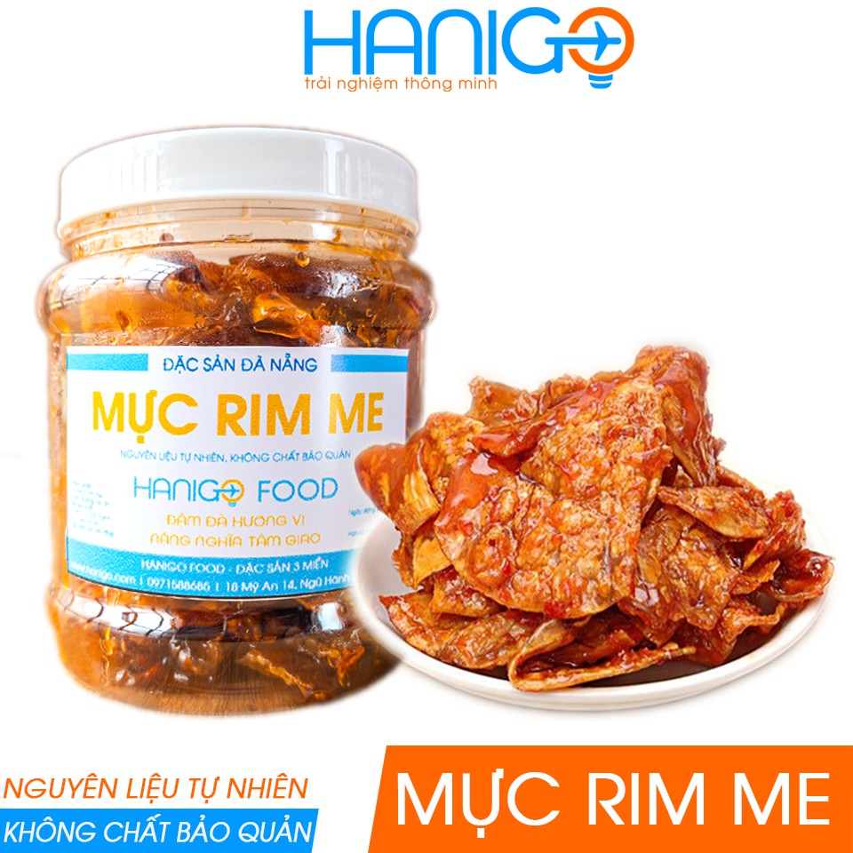 Mực rim me Đà Nẵng nguyên con Loại 1- Hũ 100G- Không chất bảo quản, đảm bảo ATVSTP- Đặc sản Đà Nẵng HANIGO FOOD | BigBuy360 - bigbuy360.vn