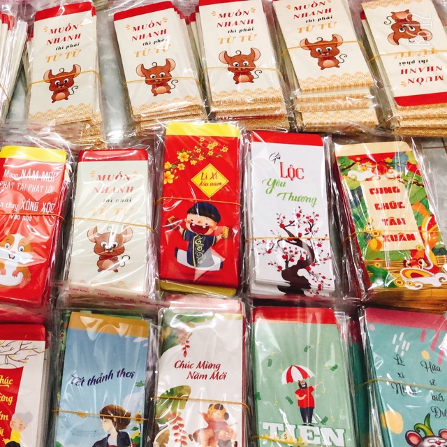 500 bao lì xì giá xưởng mẫu độc quyền