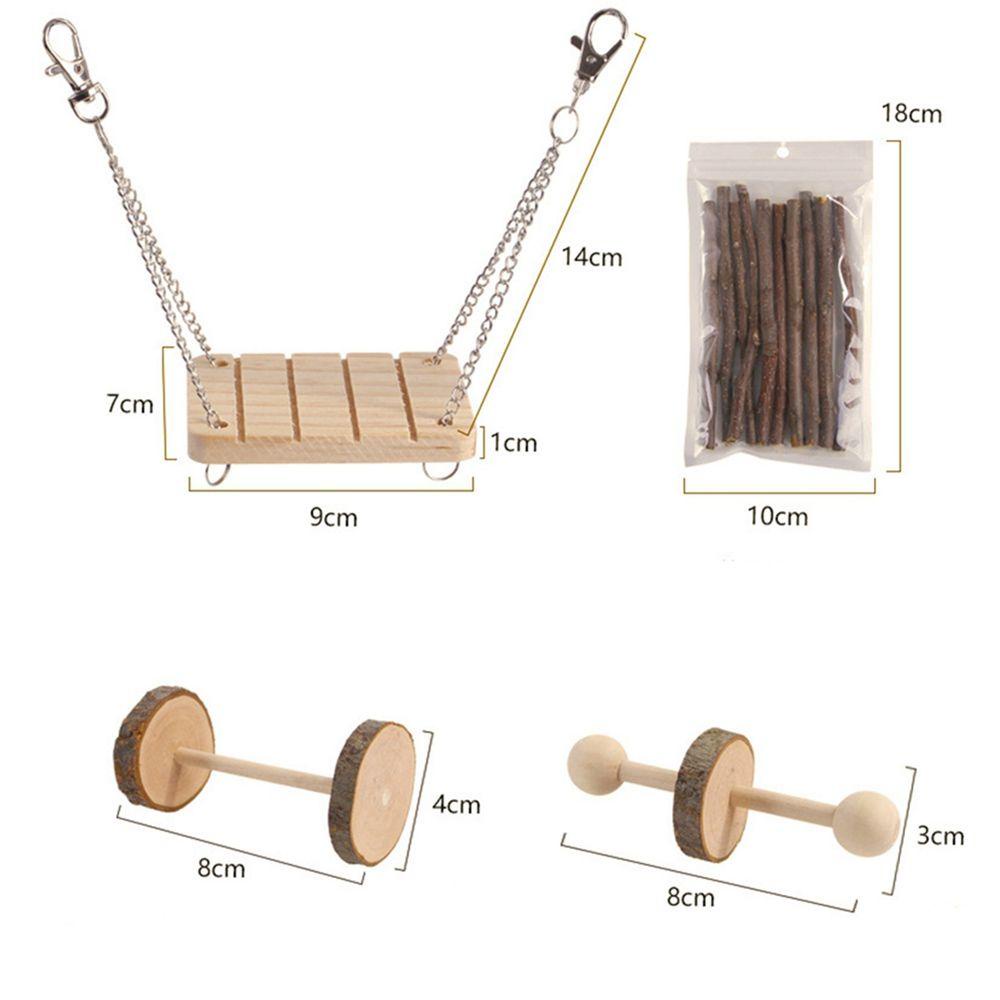 JARRED Bộ Đồ Chơi Đường Hầm Chui Làm Sạch Răng Cho Thỏ / Chuột Hamster