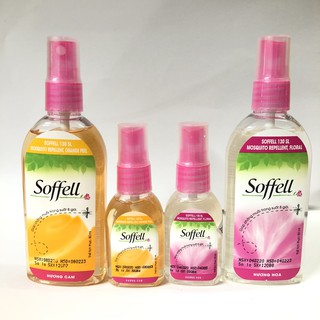 Xịt Chống Muỗi Soffell Hương Hoa, Hương Cam 30ml, 80ml