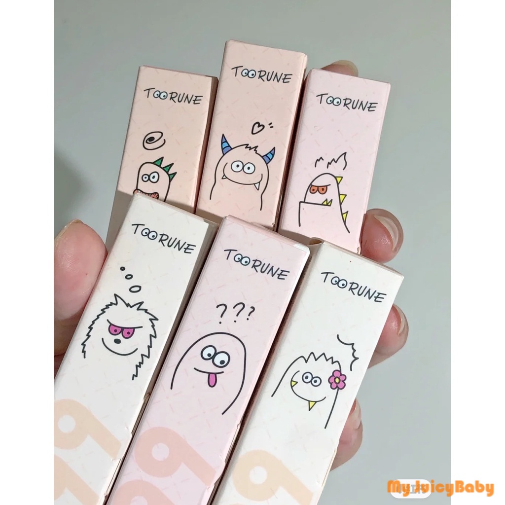 Son kem Toorune Sương mù thủy điện Sáng mới Đầu rau Son bóng Hydro-foggy New Bright Vegatable Head Lip Gloss