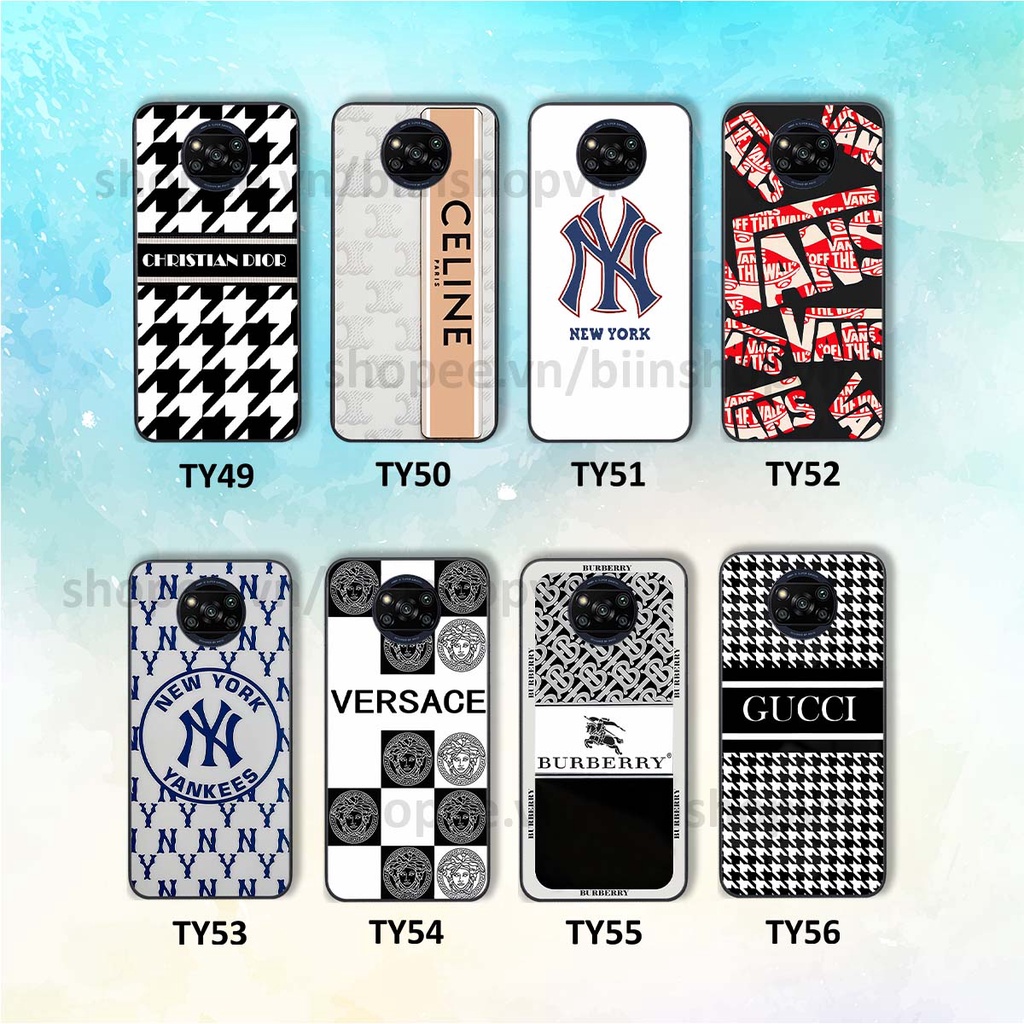 Ốp Xiaomi Poco X3 / Poco X3 Pro in hình các thương hiệu nổi tiếng siêu đẹp, thời trang cá tính