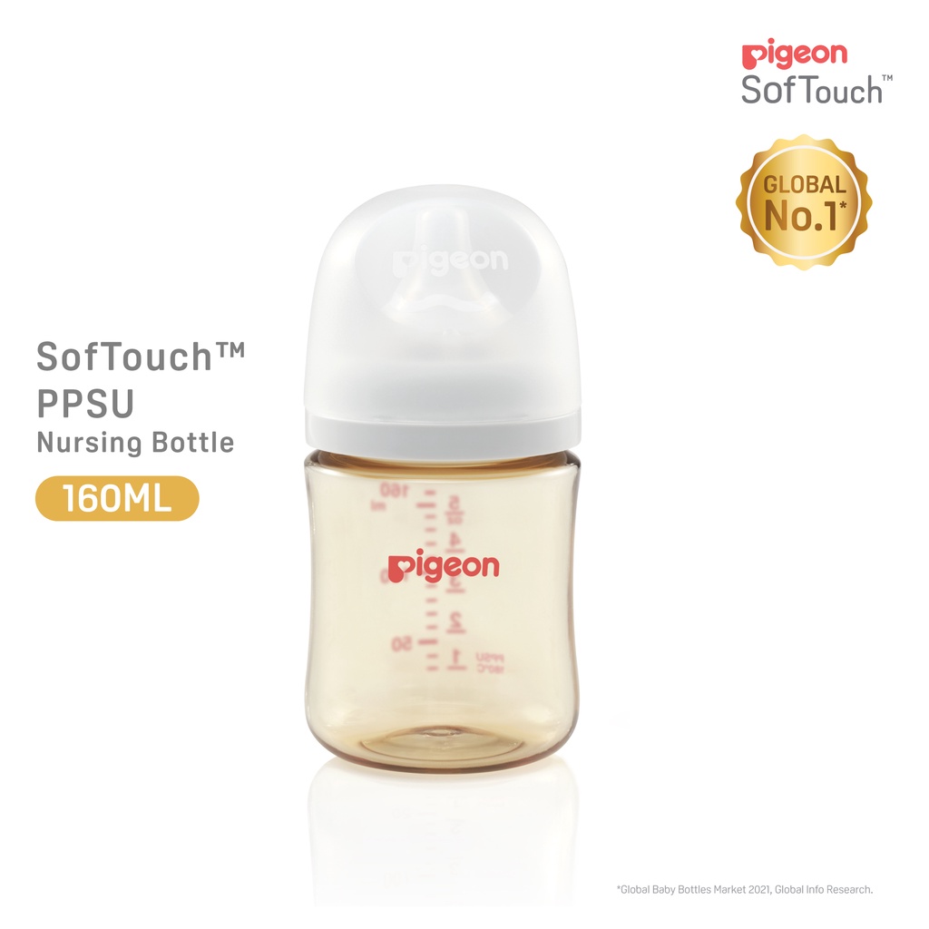 Bình sữa Softouch PPSU Plus Pigeon thế hệ III 160ml/240ml