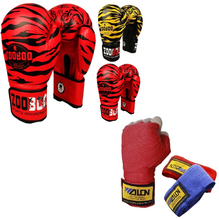 Găng Tay Võ Thuật Boxing Đấm Bốc Chính Hãng BN FIGHT- Găng Bao Tay Đấm Bốc Boxing BN Cao Cấp + Băng Đa Quấn Tay 3M Walon