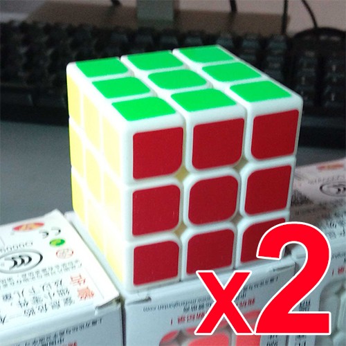 Combo 2 rubik 3x3 - Trắng