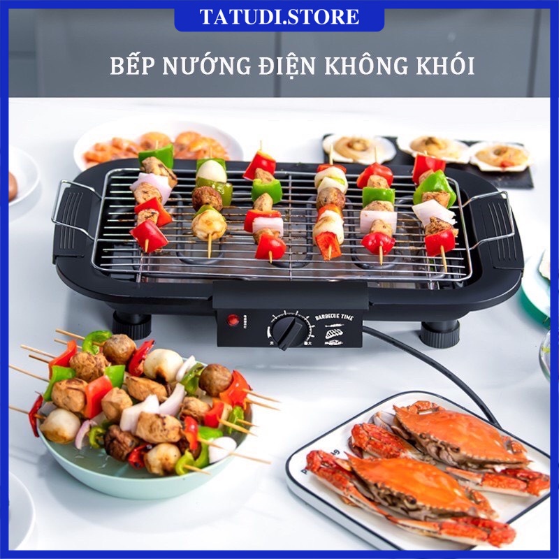 Bếp nướng điện không khói Electric Barbecue Grill công suất 2000W hàng loại 1 cao cấp giá rẻ BH 6 tháng tiện lợi