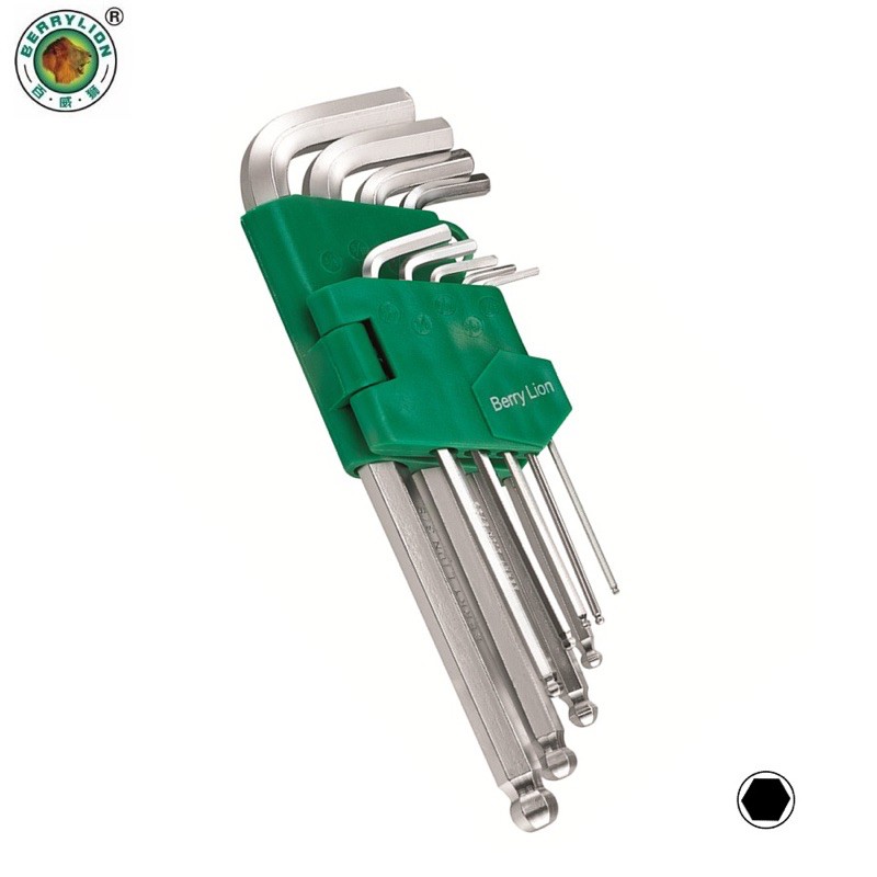 bộ lục giác bi berrylion 9 cây loại ngắn 1.5-10mm