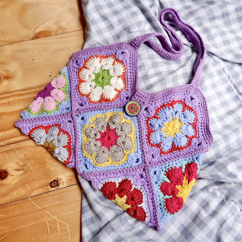 TÚI MÓC LEN  Túi móc len, hàng thủ công, handmade, thiết kế