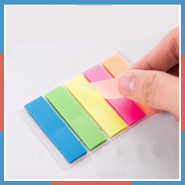 Giấy Phân Trang nhựa Deli A10402- 44x12mm