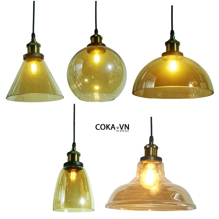 Đèn thả thủy tinh-đèn thả trang trí phòng khách-phòng ăn-quầy bar-cửa hàng TT03 chóa thủy tinh cao cấp
