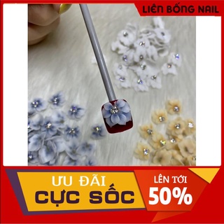 hoa bột gắn chân 8k 1 bông