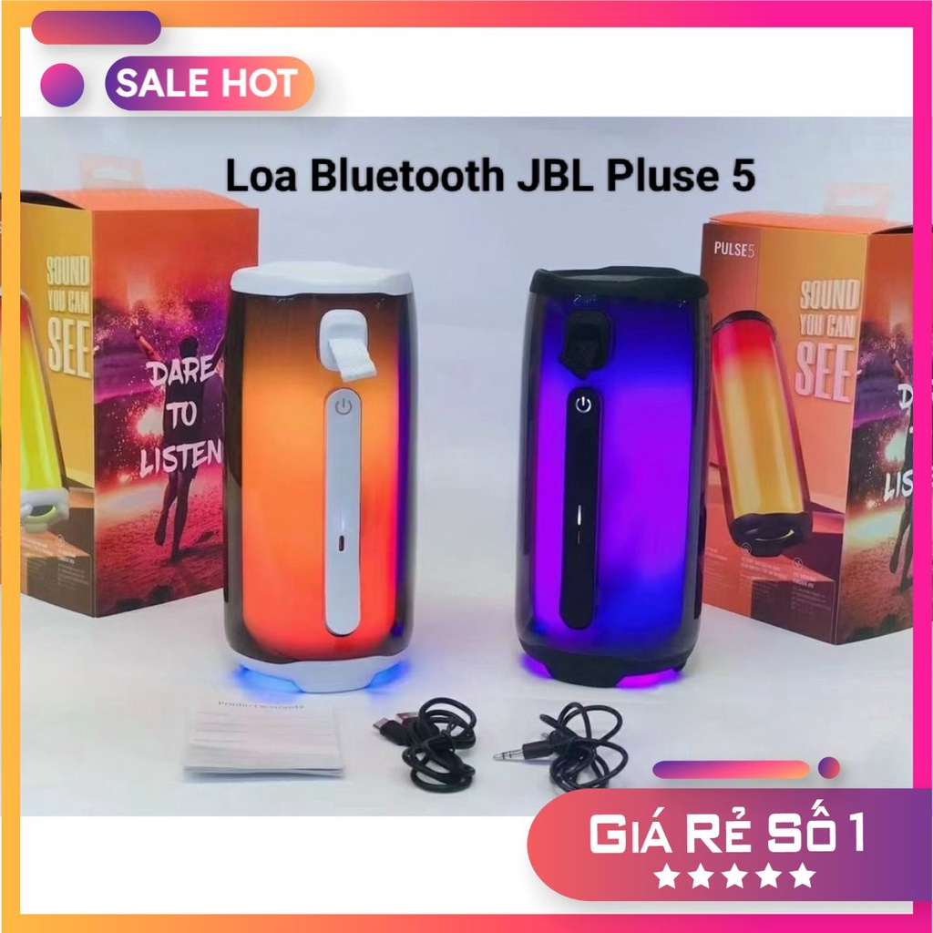 Loa Bluetooth JBL Pulse 5 Đèn Led Full 360 Độ Theo Nhạc, Pin Cực Trâu Hàng Cao Cấp Bảo Hành lỗi 1 đổi 1