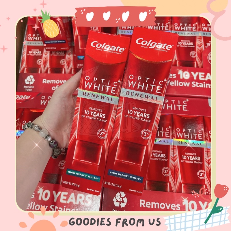 Kem đánh răng Colgate Optic White Renewal (116g) SALE !!