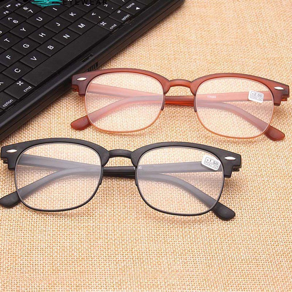 QQMALL Mắt Kính Chống Mệt Mỏi Chăm Sóc Thị Lực Có Thể Bẻ Cong Siêu Nhẹ Phong Cách Retro Cổ Điển
