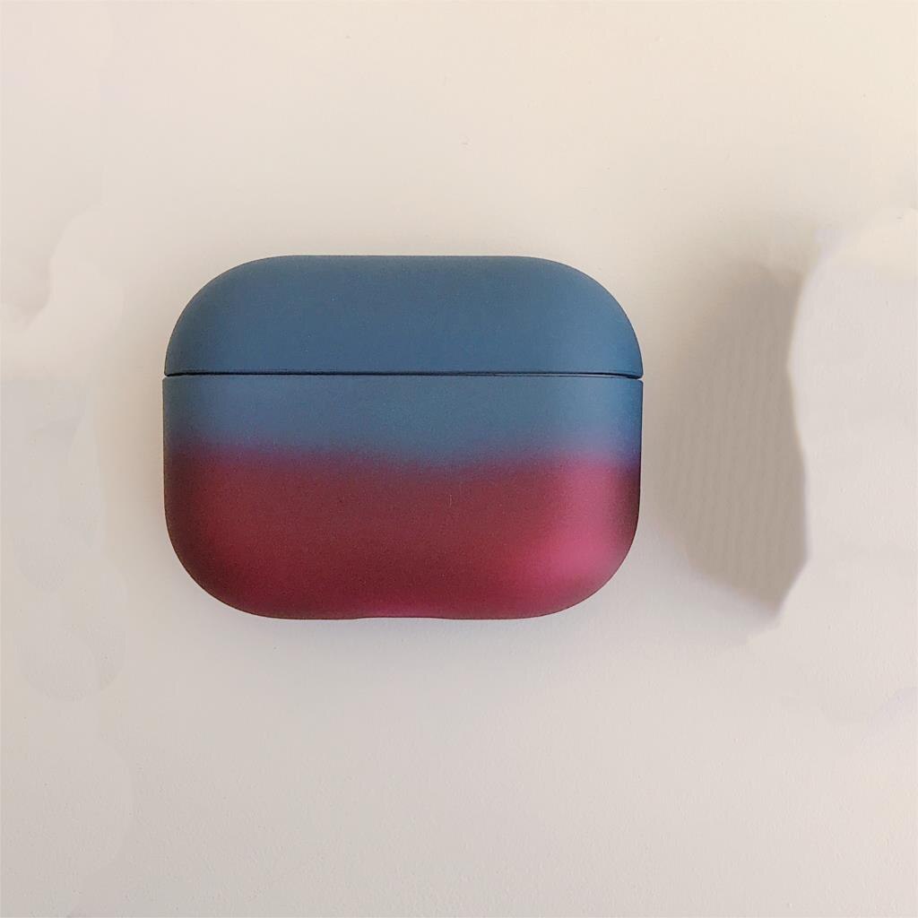 Vỏ Bảo Vệ Hộp Sạc Tai Nghe AirPods Pro 3 2 1 3 Bằng PC Cứng Màu Kẹo Gradient Thời Trang