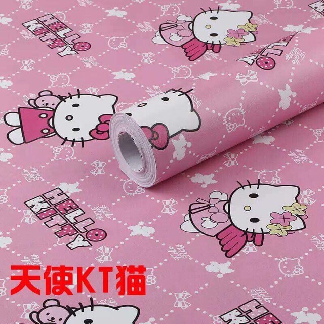Giấy dán tường kitty