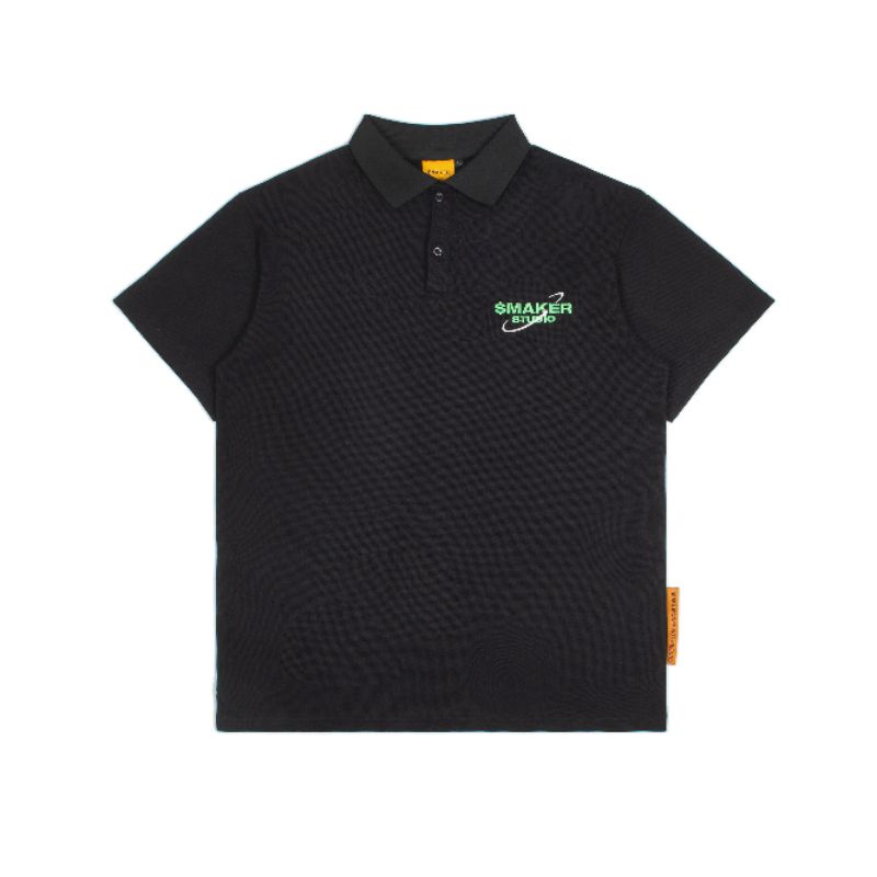 Áo Polo $maker Studio (Đen,Kem) CỘC TAY CHẤT LIỆU COTTON PHONG CÁCH UNISEX