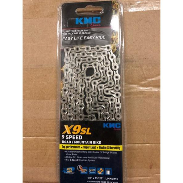 Xích KMC 9 SL bạc