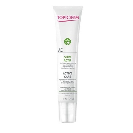 TOPICREM Kem hỗ trợ giảm mụn, làm mờ vết thâm - AC Active Care 40ml