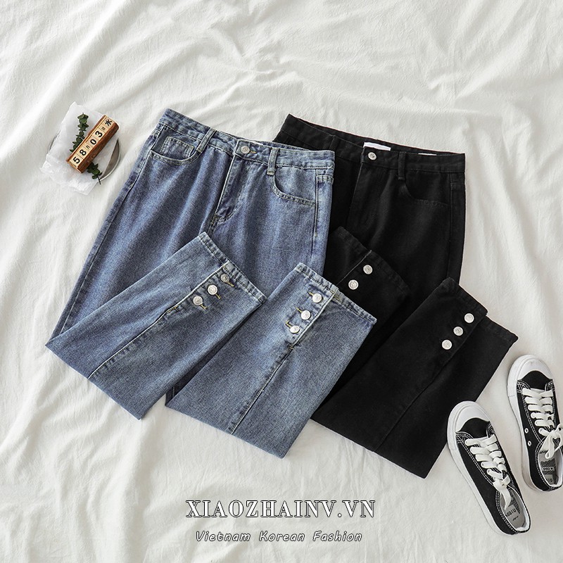 Quần Jeans Nữ Xiaozhainv Thời Trang Hàn Quốc Cá Tính