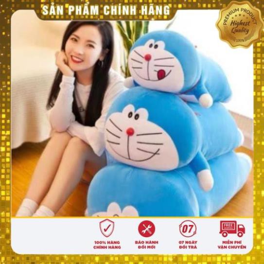 [Hàng Loại 1] Gấu Bông, Gối Ôm Doremon Smile Siêu Mịn Hàng Cao Cấp Vải Nhung Mịn Co Dãn 4 Chiều