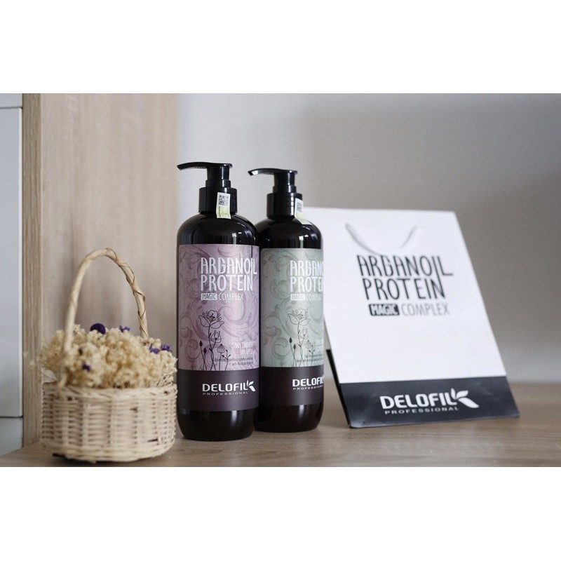 Dầu gội xả mềm mượt làm sạch gàu DELOFIL Arganoil Silky Smooth | BigBuy360 - bigbuy360.vn