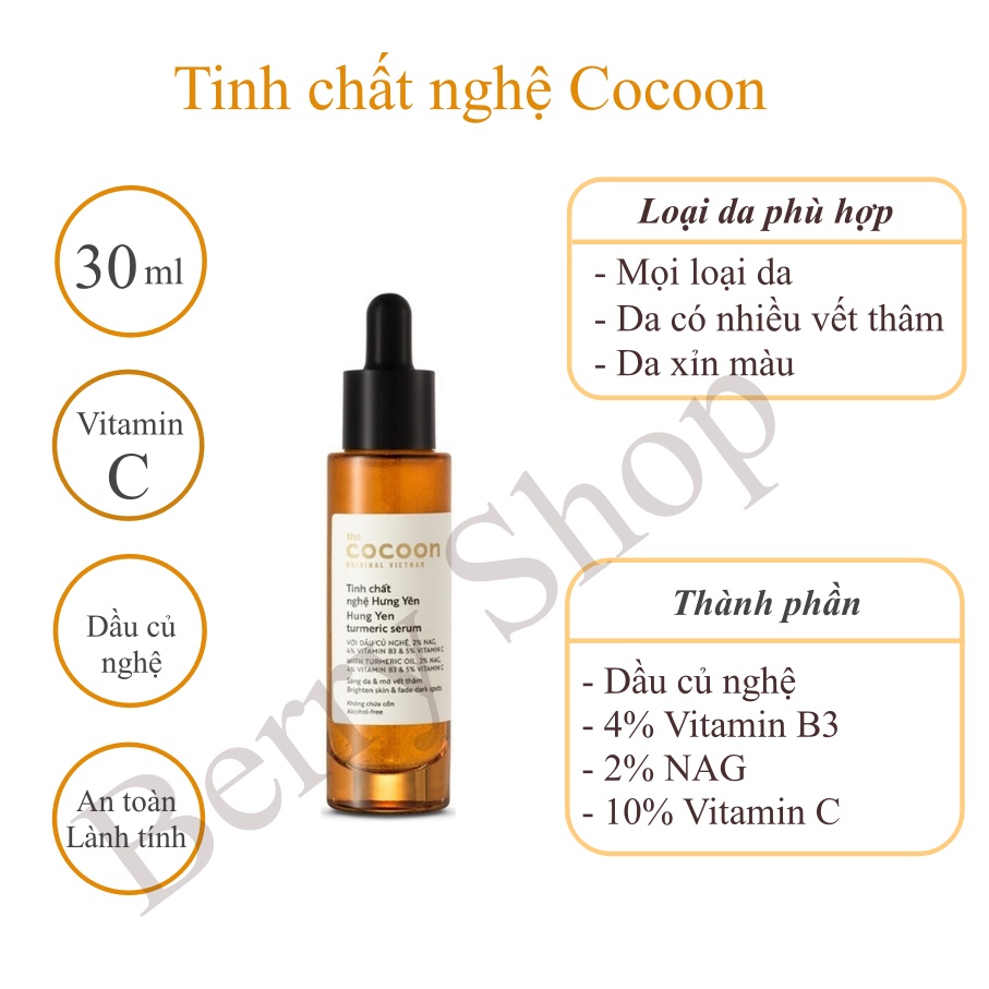 Serum nghệ Cocoon Hưng Yên - Tinh chất nghệ Cocoon - 30ml