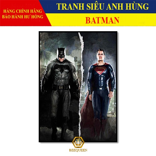 [MS1-25] Tranh Siêu Anh Hùng Bat Man - Tranh Treo Tường  Bat Man