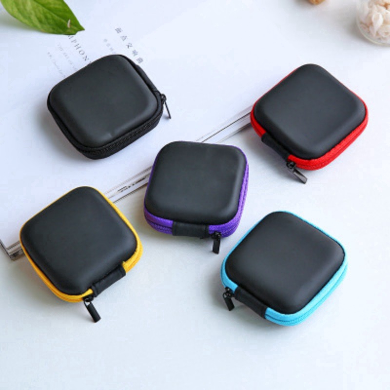 Túi đựng dây cáp/ tai nghe dạng khóa kéo xinh xắn tiện lợi