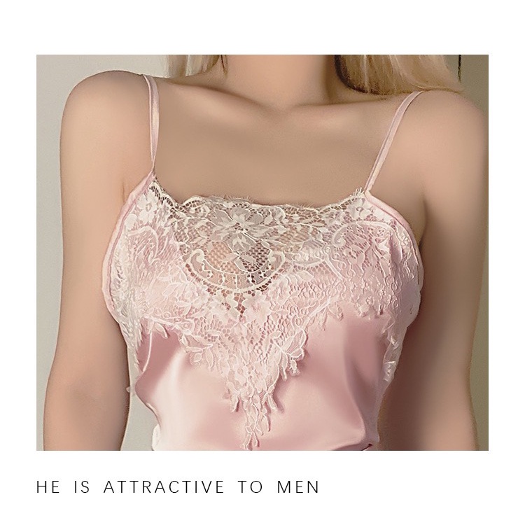 Váy ngủ sexy gợi cảm - Đồ ngủ sexy váy kèm quần chip -KELLYWANG