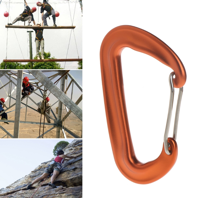 ★yong♣  Aviation Aluminum 12KN Hammock Safety Balance Carabiner Clasp Camping Outdoor