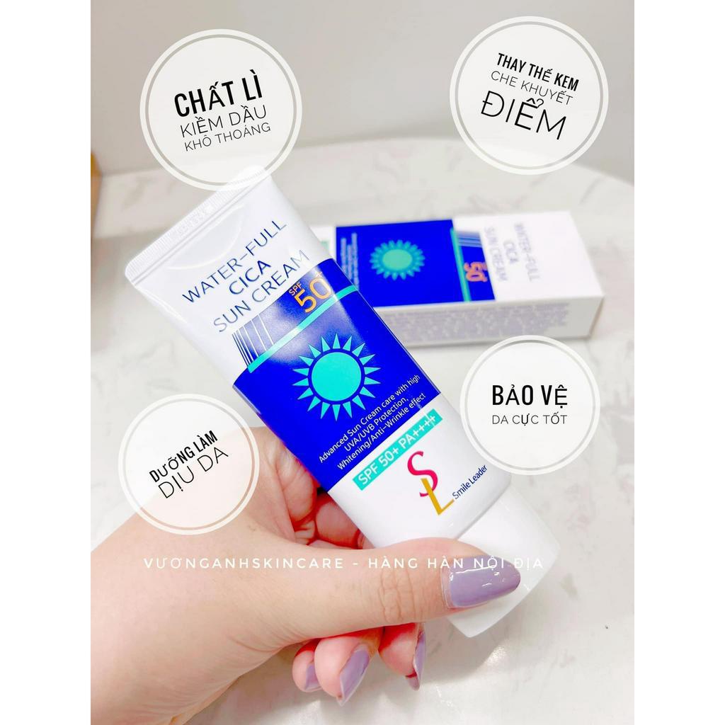 Kem chống nắng SL Smile Leader SPF50+ PA++++ - Nâng Tone 60ml kcn xanh cam Hàn Quốc