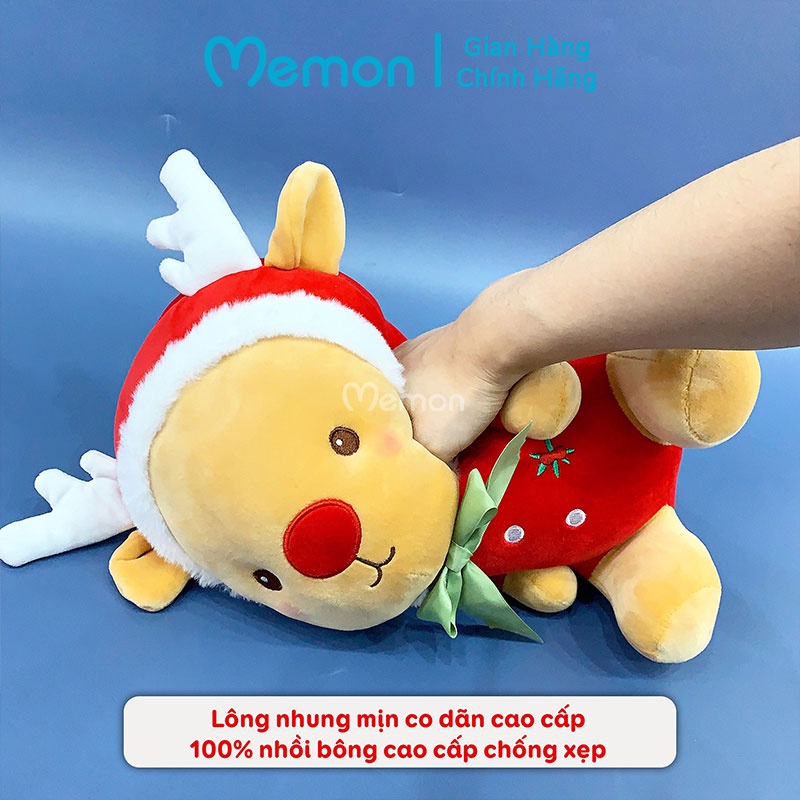 Gấu Bông Tuần Lộc Baby Giáng Sinh Noel Cao Cấp Memon