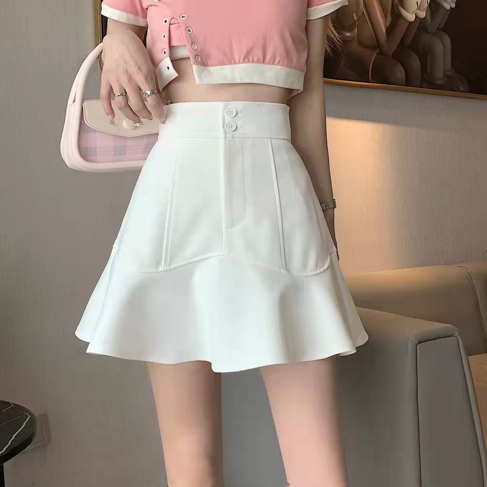 Chân Váy Đuôi Cá Lưng Cao Thời Trang Mùa Hè Hàn Quốc Dành Cho Nữ
