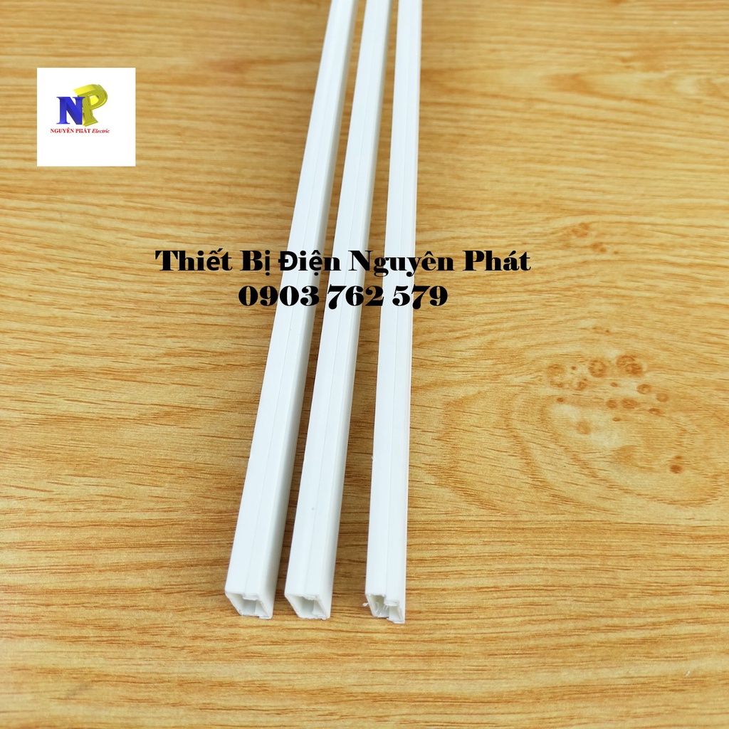 Nẹp Luồn Dây Điện Vuông 1 Cây 1m7 Có Đủ Size