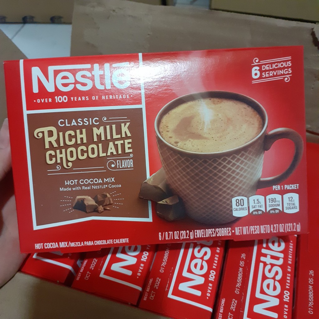 Nestle Hot Cocoa Mix - Mỹ Hộp giấy 121g thumbnail