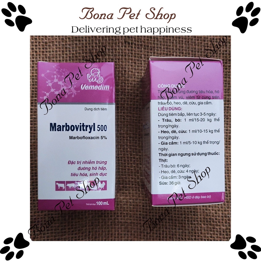 Lọ Marbovitryl cho chó, mèo, gà