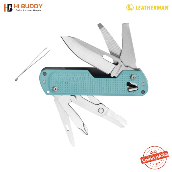 Dụng Cụ Đa Năng I Leatherman Công Nghệ FREE™ T4 – 12 Tools Dao, Kéo, Nhíp, Dũa, 100% Portland, Oregon - HIBUDDY