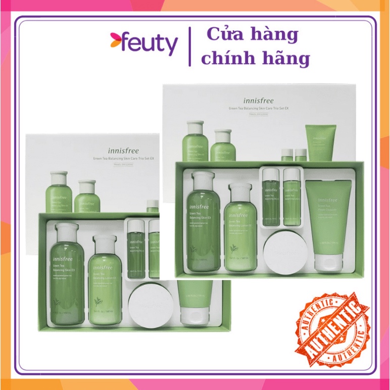 [CHÍNH HÃNG] BỘ DƯỠNG DA TRÀ XANH INNISFREE 6 MÓN SKIN CARE EX 2020