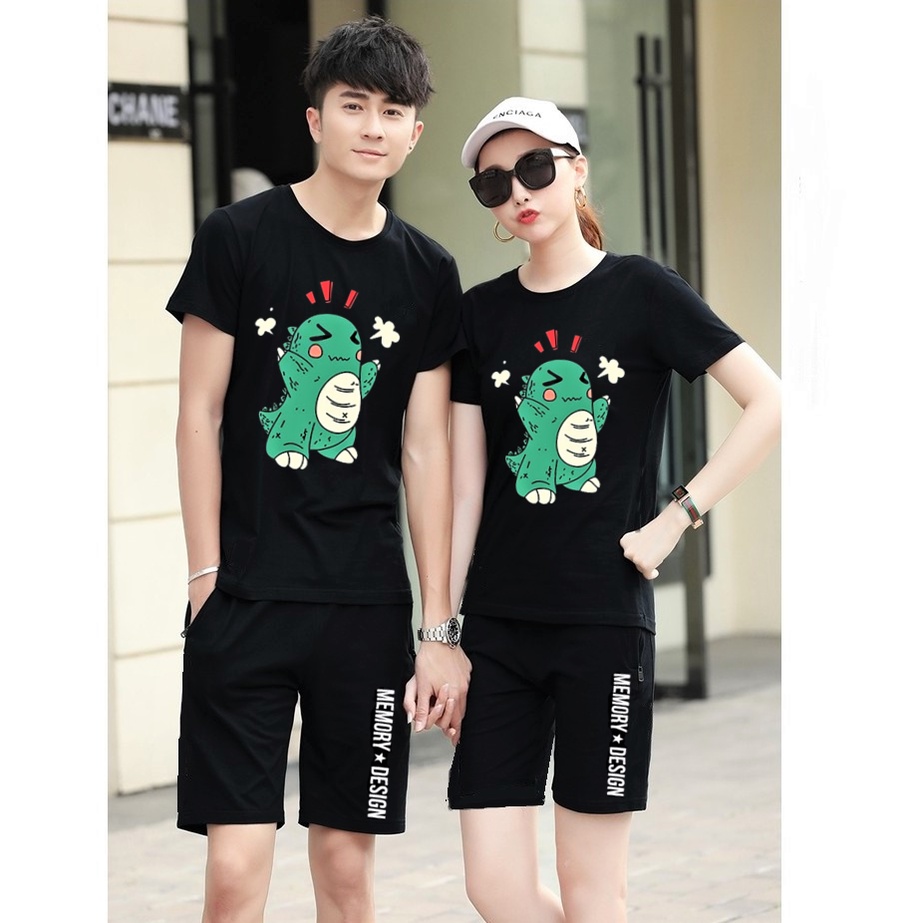Bộ quần áo thun Nam Nữ Unisex mùa hè thun lạnh chất lượng, Bộ đồ nam mặc nhà size 26kg đến 88kg