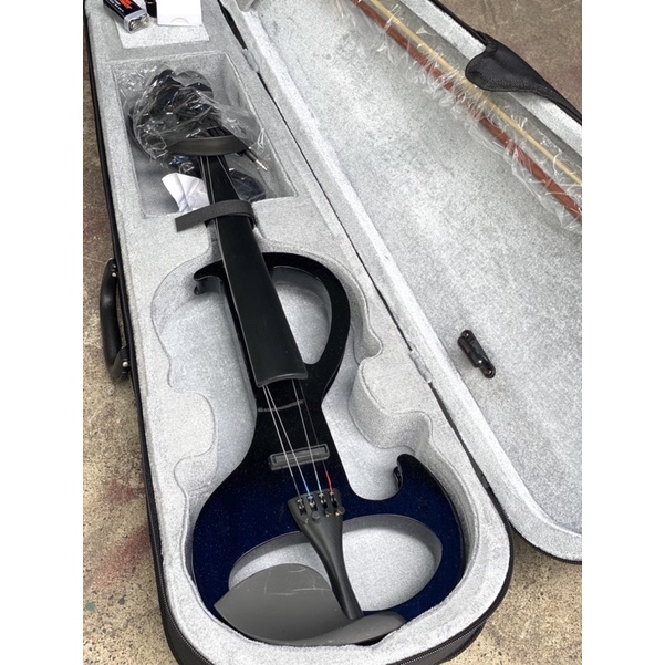 Đàn violin điện từ màu đỏ trọn bộ phụ kiện