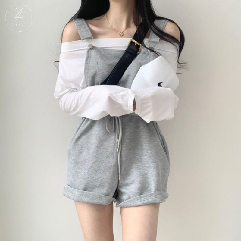 Quần Yếm Vải Cotton Dễ Phối Đồ Thời Trang Cho Nữ