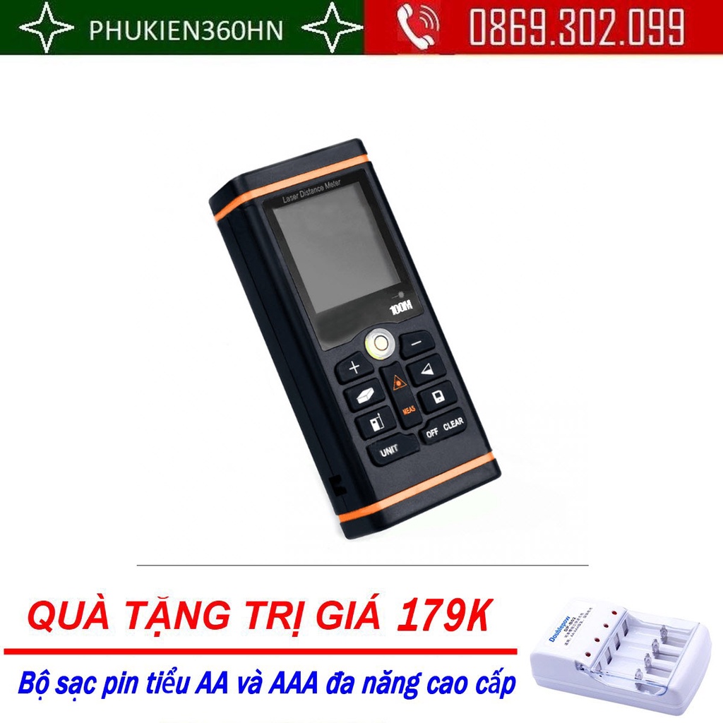 (Quà tặng 179k) Thước đo khoảng cách Laser SEJIE 60-100m