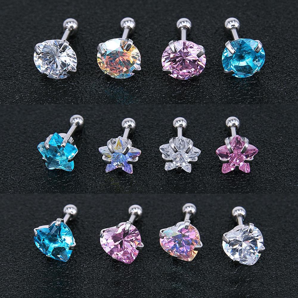 1 Đôi Khuyên Xỏ Vành Tai Thời Trang Cá Tính