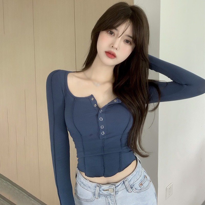 Áo thun lụa màu sắc trơn dáng ôm trẻ trung quyến rũ dành cho nữ